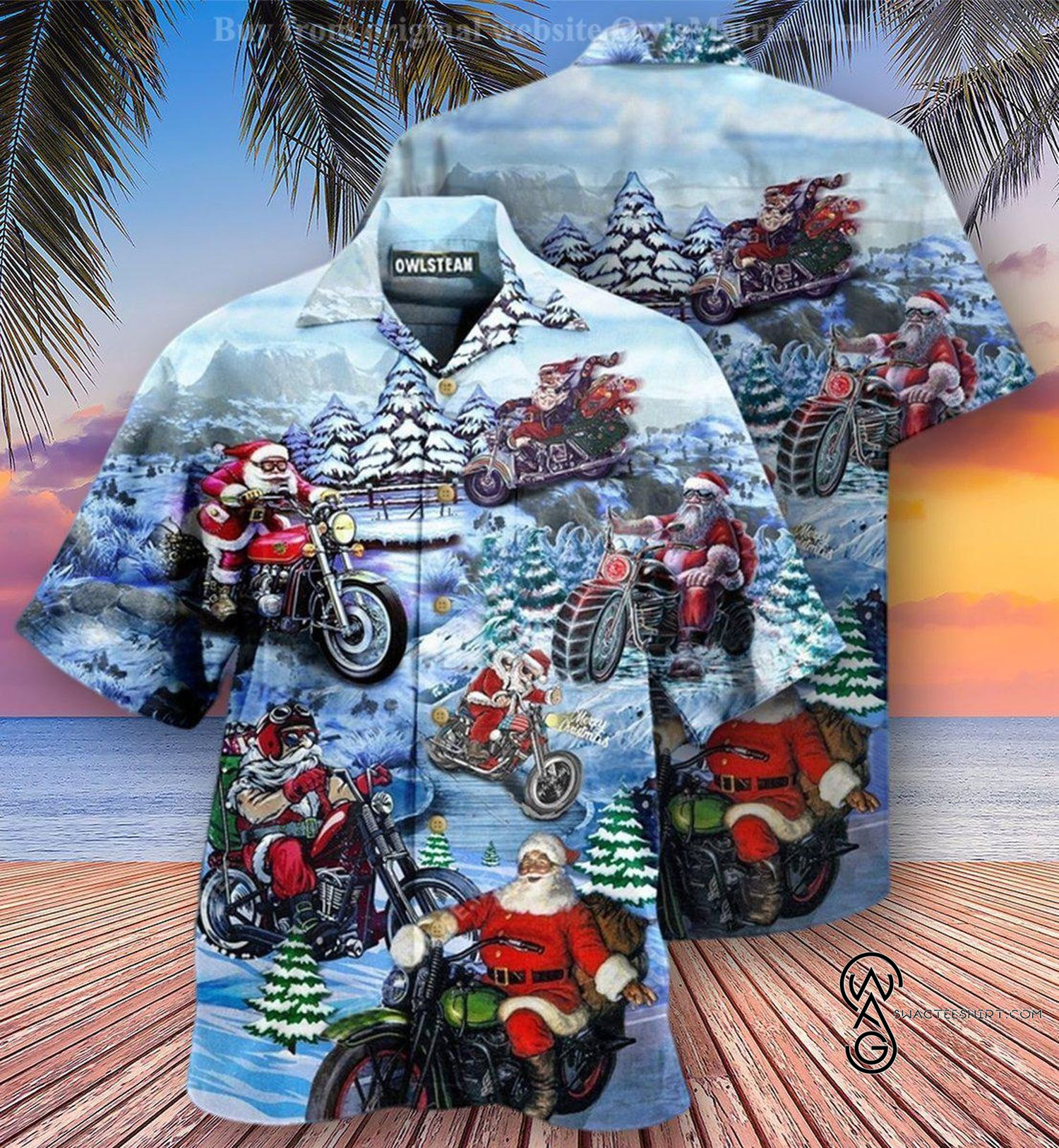 [Top Trending] Driving With Santa Claus Christmas Hawaiian Aloha Shirts